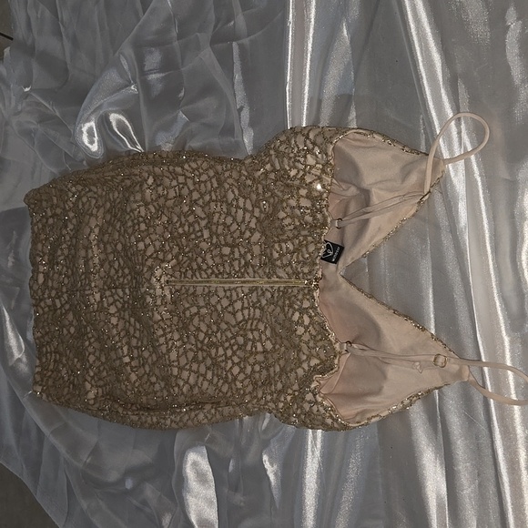 Windsor Gold Sparkling Dress - Picture 3 of 10